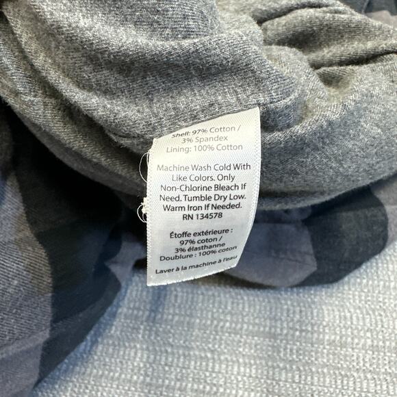 Vineyard Vines‎ Flannel Mens XL Heavyweight Shacket Grey Plaid Gorp - Picture 3 of 9